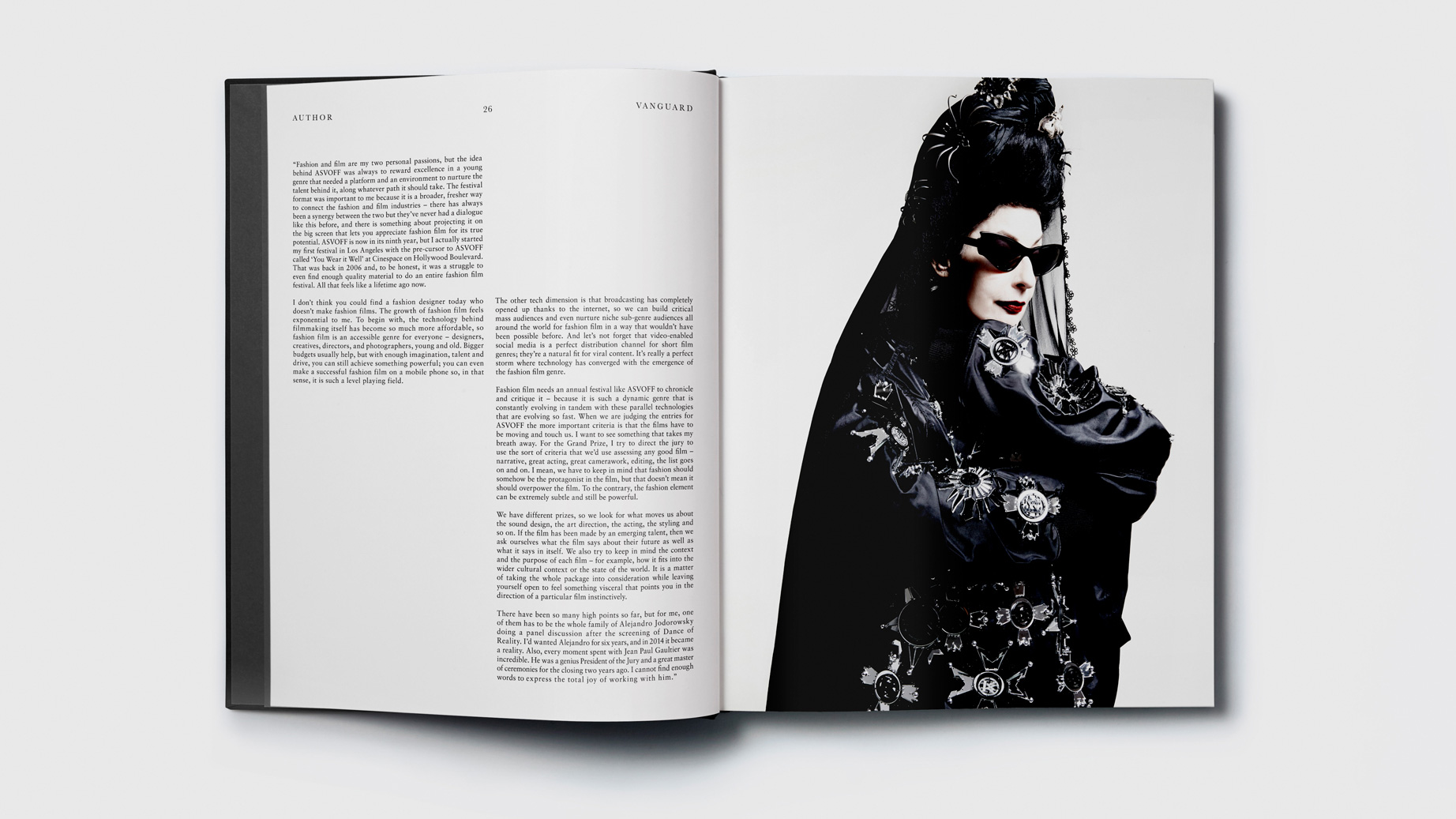 Author Magazine Diane Pernet editorial