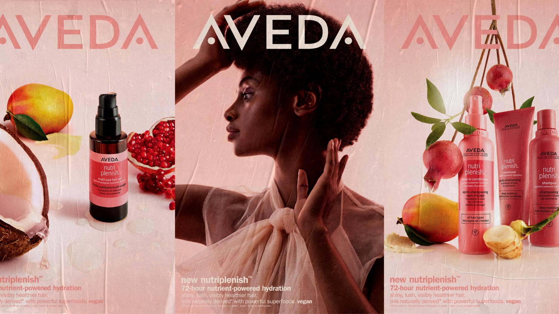 Aveda Nutriplenish advertising poster