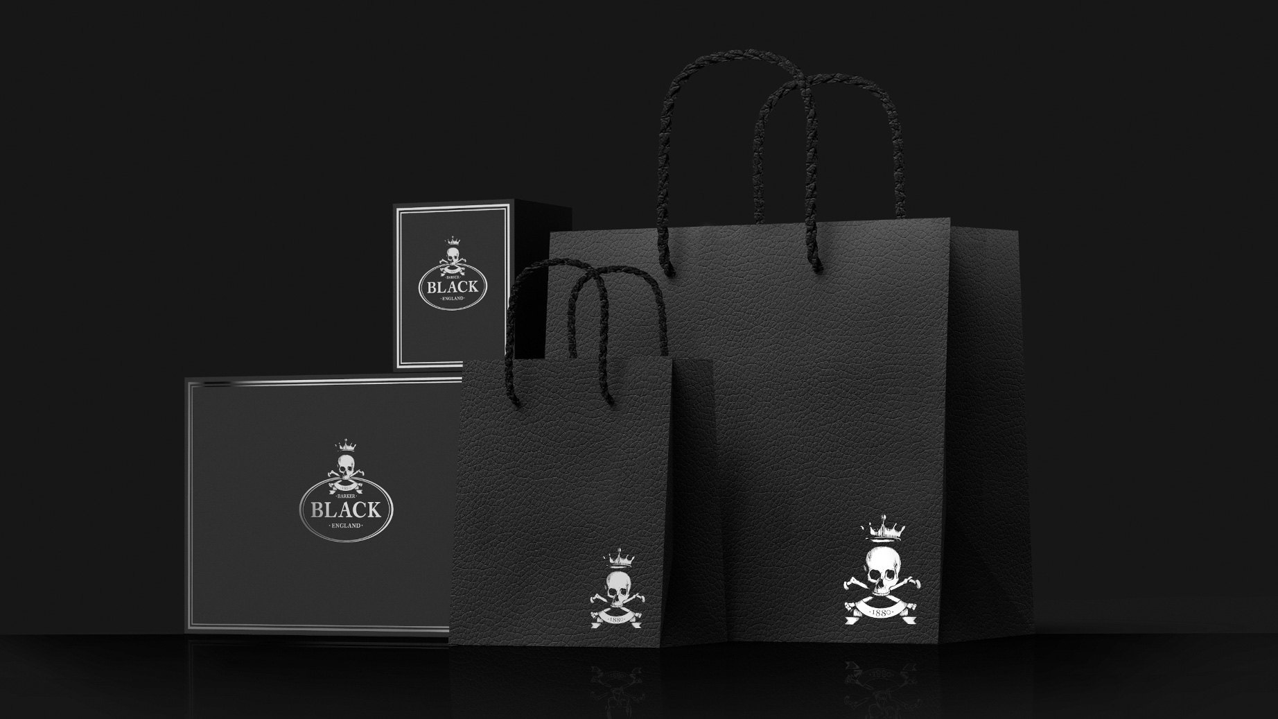 Barker Black Logo and Stationary Suite