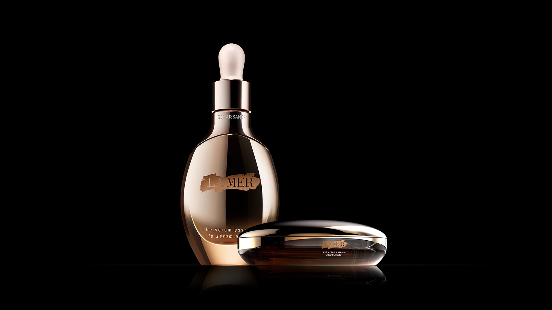 Genaissance de la Mer the Serum Essence and Eye Cream Essence Packaging Design