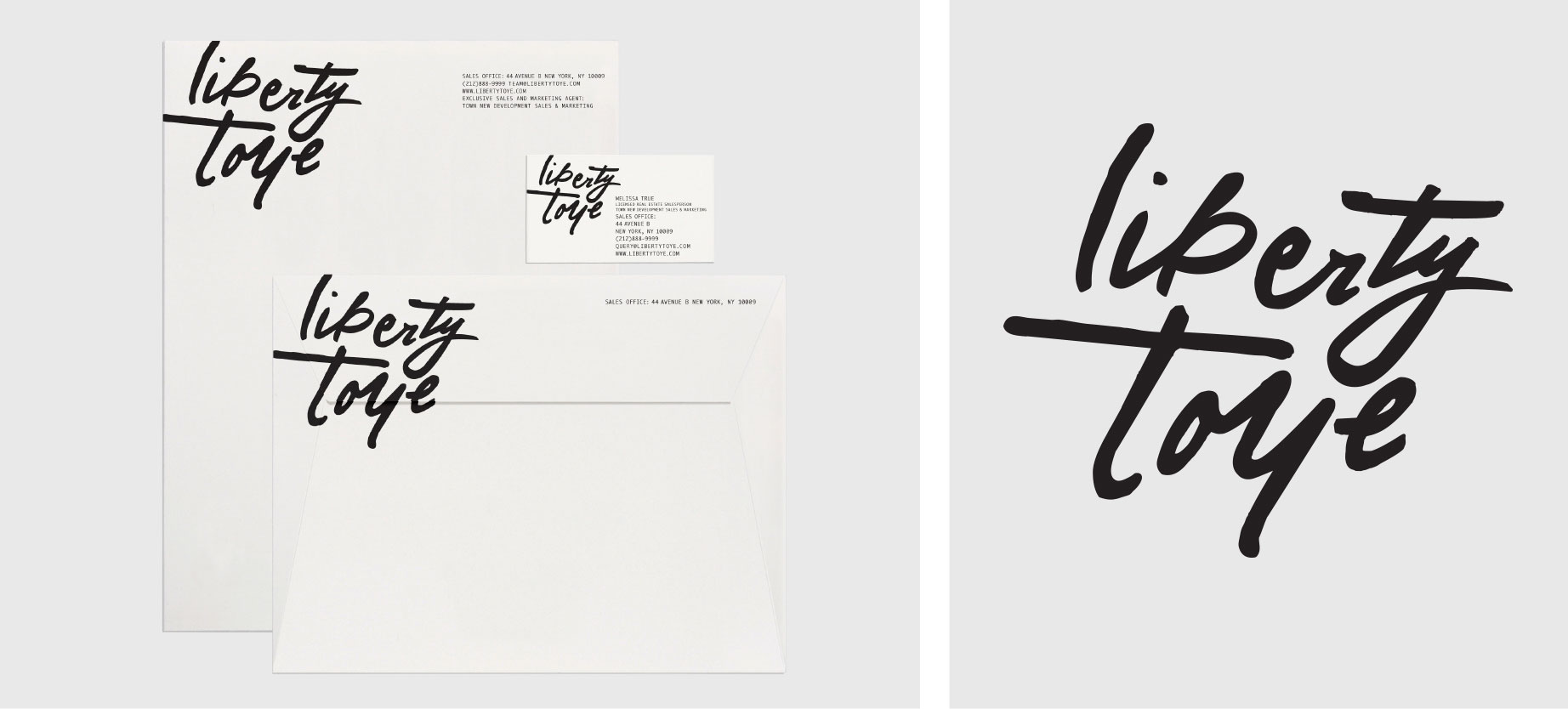 LIBERTY TOYE Logo and Stationary Suite