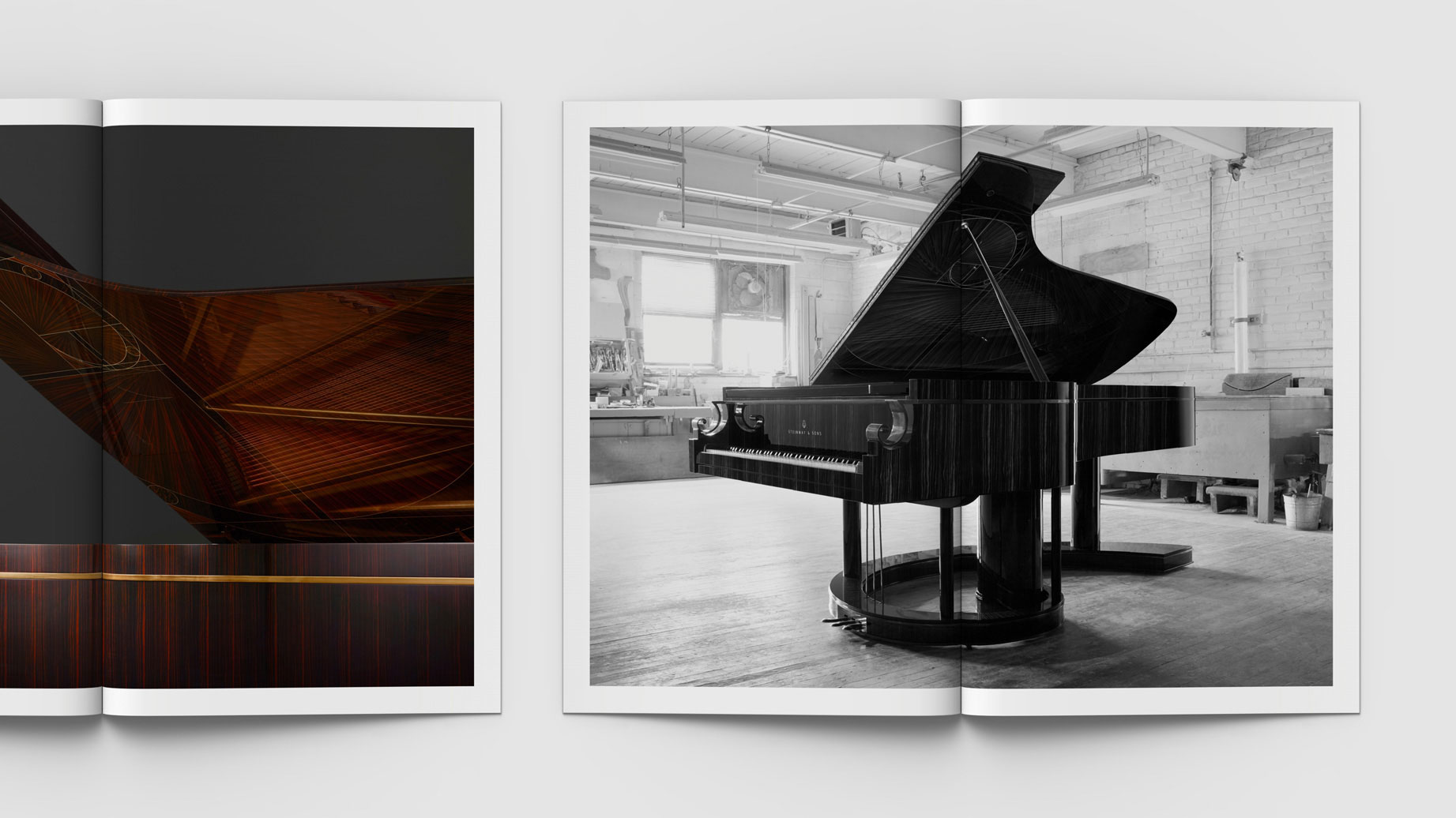 Steinway and Sons, 1 in 100,000 Limited Edition Book Spreads, Editorial Design