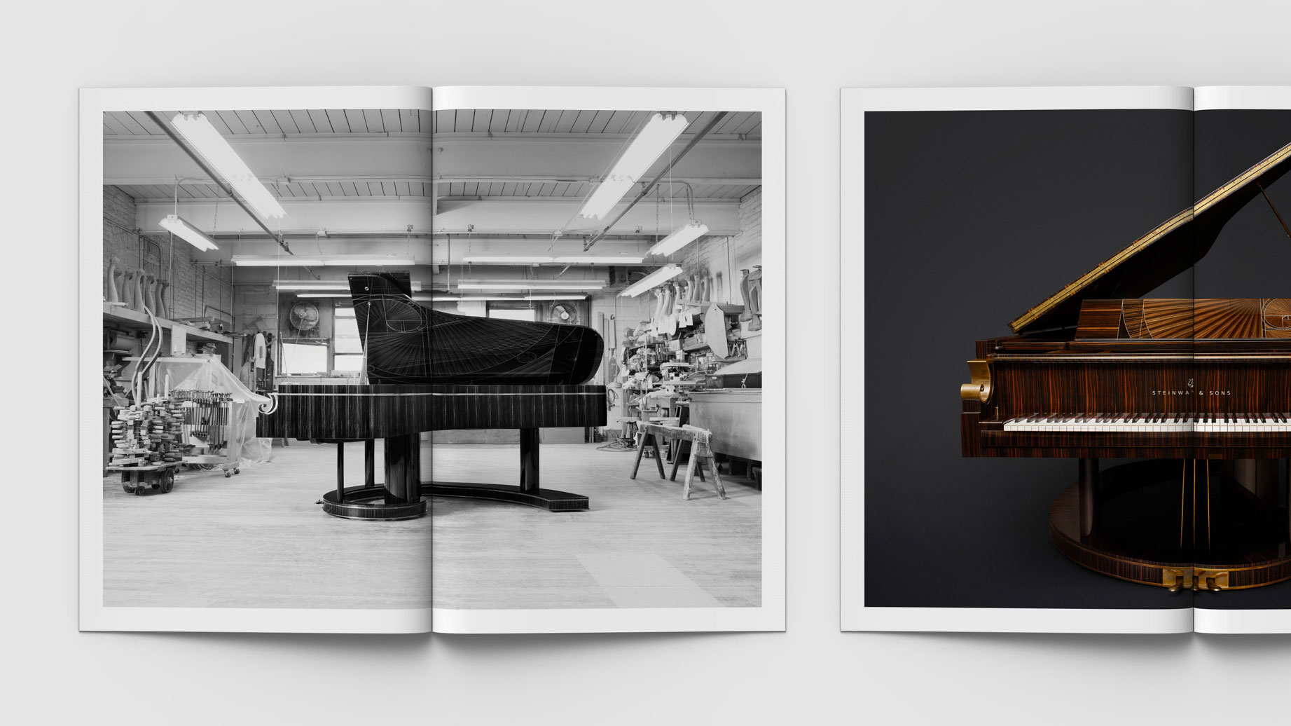 Steinway and Sons, 1 in 100,000 Limited Edition Book Spreads, Editorial Design